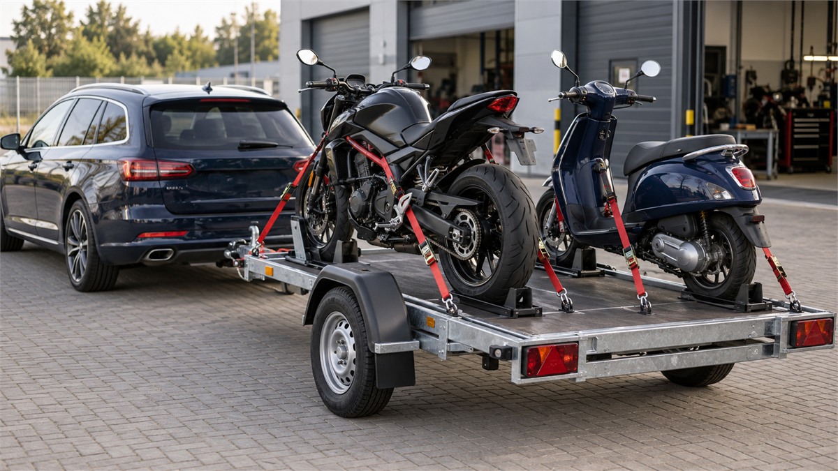 Przyczepka do motocykla i skutera - przepisy